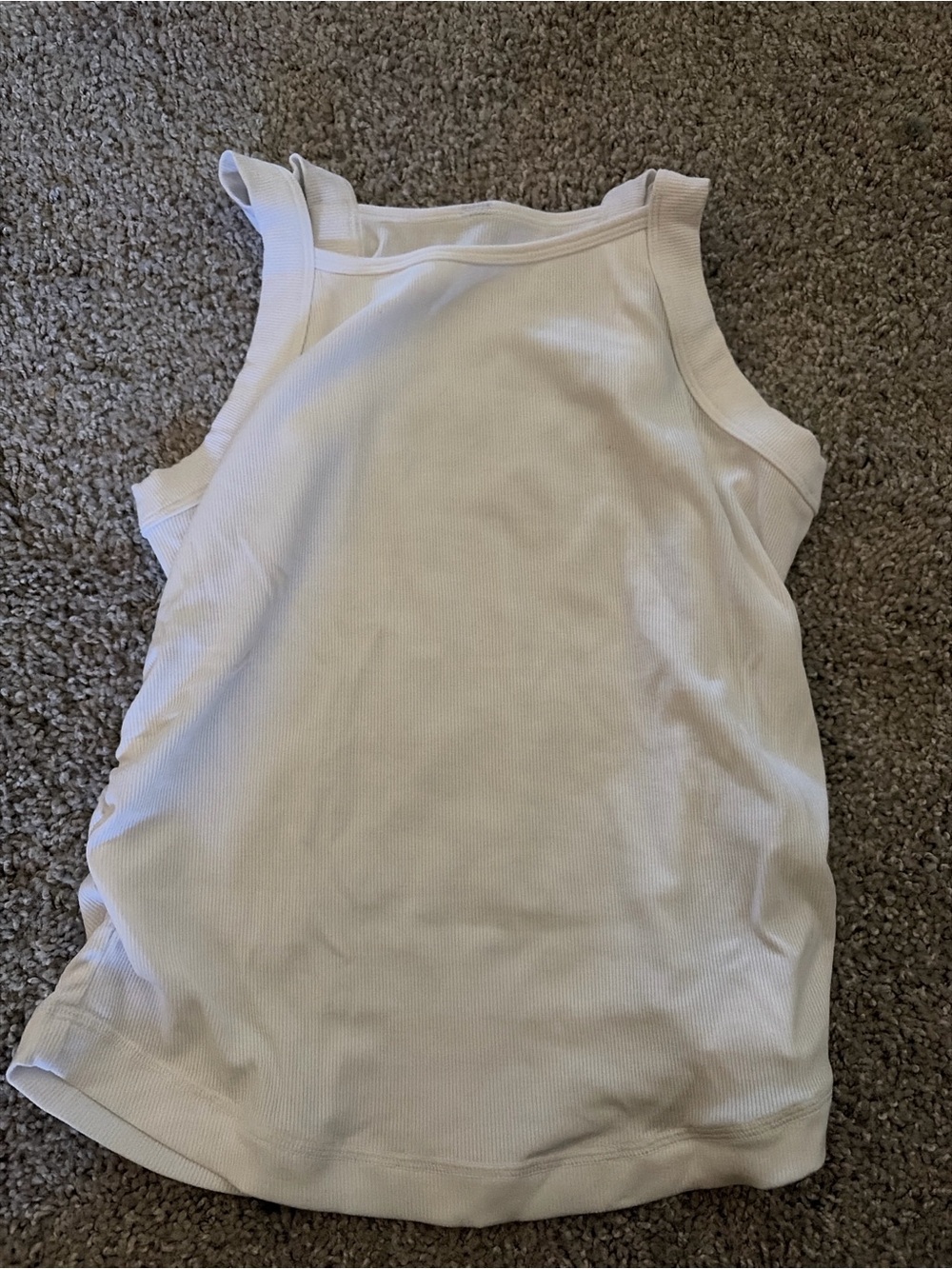 Vuori White Ribbed Tank Top - Women's